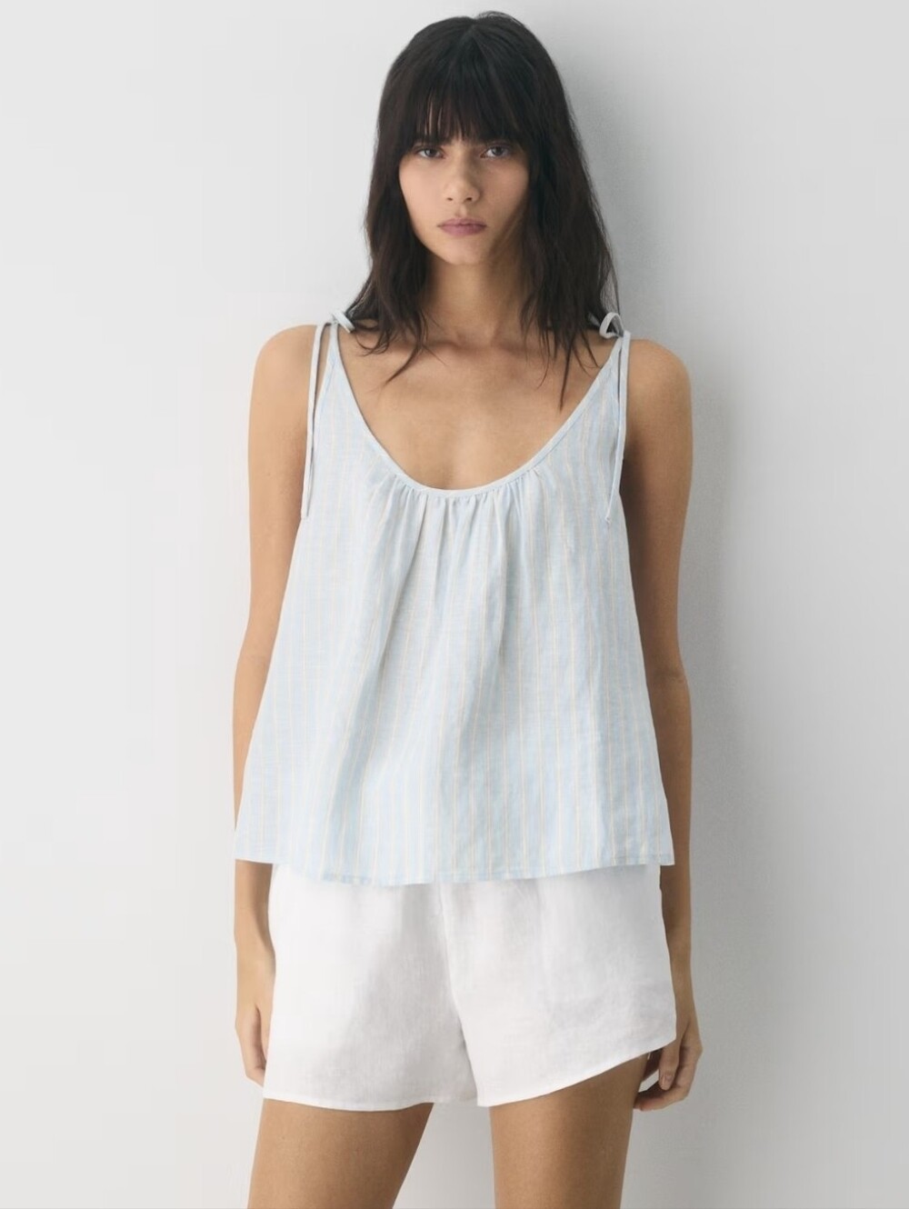 Aritzia Little Moon Cinque Linen Top